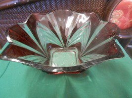 Beautiful Large ART DECO Glass BOWL  12.5&quot; X 5.5&quot; - $35.23