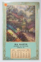 1927 Antique Ira Martin Groceries Provisions Ephrata Pa Calendar Garden Gate - £68.07 GBP