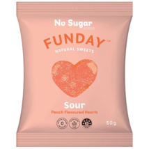 Funday Sour Peach Flavoured Hearts - £56.40 GBP