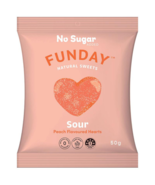 Funday Sour Peach Flavoured Hearts - £54.40 GBP