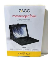 ZAGG Messenger Folio Tablet Case &amp; Bluetooth Keyboard For Apple iPad 9.7 Inch - £16.01 GBP