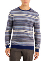 Tasso Elba Men&#39;s Intarsia Crewneck Sweater Cotton/Viscose/Silk/Cashmere ... - £19.84 GBP