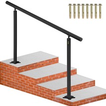 VEVOR Outdoor Stair Railing Kit, 5 FT Handrails 0-5 Steps, Adjustable An... - £139.70 GBP