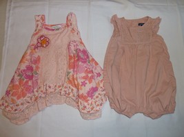 BABY GIRL SPRING SUMMER CLOTHES DRESS LOT NAARTJIE GAP TWIRL &amp; ROSE ROMP... - £15.85 GBP