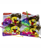 4 Pack Smarty Kat Mouse Moods Catnip Toys For Cats To Play Smiley Face 2in - €25,80 EUR