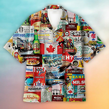 Canada Unisex Hawaiian Shirt, Beer Hawaiian Shirt Full Size S-5XL - £8.17 GBP+