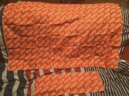 Coca-Cola 44X26 &amp; 22X8 Inch Sewing Fabric 2 Piece Lot Bundle  - $281.56 MXN
