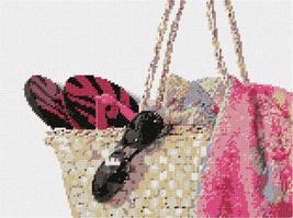 Pepita Needlepoint Canvas: Beach Bag, 12&quot; x 9&quot; - £69.85 GBP+