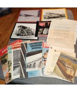 Lot of Vintage 50s Railway Railroad magazines, pictures, memos, brochure... - £34.24 GBP