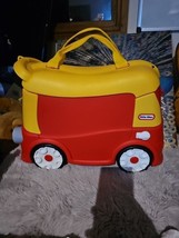 Little Tike Suitcase Ride Along Cosy Coupe Hard Shell Red/Yellow Storage Case - £45.26 GBP
