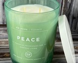 DW Home 15 oz Scented 2-Wick Candle - PEACE - Tea Tree - NEW! - RARE! - £19.01 GBP