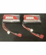 PCEONAMP 7.4V Li-ion Battery 3000mAh 2S Battery with SM-2P Plug Recharge... - $80.02 CAD