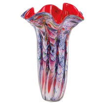 17 Multicolor Glass Art Napkin Vase - £240.66 GBP