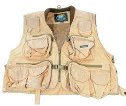 Hodgman Fly Fishing Vest Men’s Outdoor Yellow Ripstop Zip Pockets Vented... - $471.03 MXN