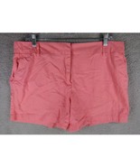 British Khaki Coral Stretch Chino Shorts Size 12 Cotton Spandex - $24.60 CAD