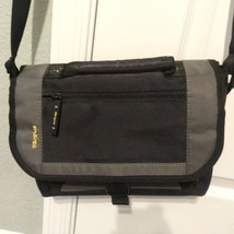 Targus Small Tablet Messenger Bag Black &amp; Gray Nylon Shoulder Bag - £14.20 GBP