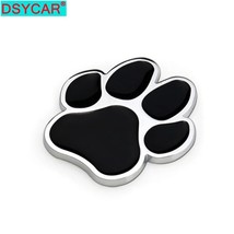 Sycar 1pcs 3d metal bear paws emblem sticker car suv body exterior cover decals diy car thumb200