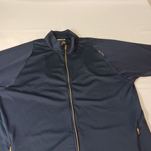 Adidas Climalite Men's Blue Full Zip Pockets Long Sleeve Shirt Size Large L image 8