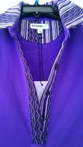 NWT - Ladies Chase 54 Purple & Black Sleeveless Golf Shirt  - sizes M, L & XL image 2