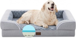 Memory Foam Xl Dog Bed With Bolsters, Cooling Dog Beds For Extra Large Dogs, Wat - £42.41 GBP