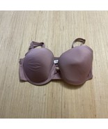 Adrienne Vittadini Size 40DD Bra Underwired Padded Push-Up Mauve - $7.85