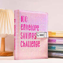 Glittery 100 Envelope Money Saving Challenge Planner - $362.39 MXN+