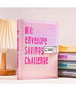 Glittery 100 Envelope Money Saving Challenge Planner - $362.39 MXN+