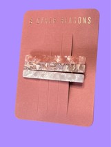 8 OTHER REASONS Hair Accessory Trio Rose Gray Ivory MSRP $32 New With Tags - £12.68 GBP
