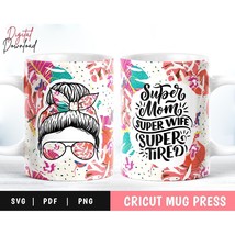 Cricut Mug Press Svg, Mug Wrap Template, Coffee Mug Template, Mug Wrap Svg - £3.10 GBP