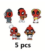Deadpool Themed Lot, Five (5) Metal Enamel Pins, New! - €8,62 EUR