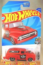 2022 Hot Wheels #76 HW Metro 8/10 &#39;56 FORD F-100 Primer Red w/Gray AD Spoke Whls - $7.40