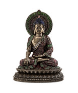 BUDDHA STATUE 11&quot; Shakyamuni Buddhist Icon HIGH QUALITY Bronze Resin Med... - £79.48 GBP