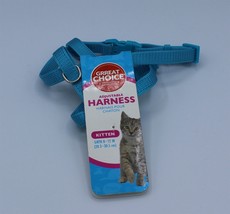 Grreat Choice Adjustable Kitten Harness 8&quot;-12&quot; Girth Blue - $12.19