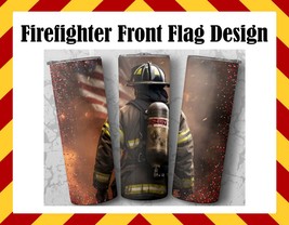 Drink Water Cup - Firefigher Front Flag Design V2 - £19.73 GBP+