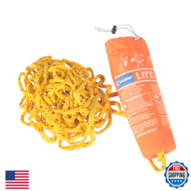 CLAM 9558 Emergency Throw Rope - 50ft Rescue Line for Snowmobile/ATV/Boat - $44.65