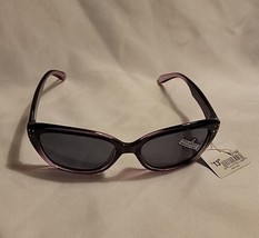 Pirahna Womens Fashion Sunglasses Rhinestones Cat Eye Purple Style # 62108 - £9.30 GBP