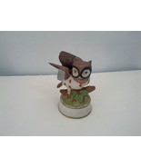 Vintage musical bisque owl plays some enchanted evening made in Taiwan - $19.75