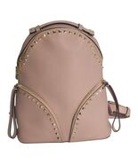 Valentino Garavani Rockstud Two Pocket Backpack in Blush Pink Leather Me... - $1,044.59 CAD