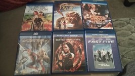 6 Blu Ray Movies Fast Five No Digital Copy Spiderman 2 Catching Fire ...... - £7.76 GBP