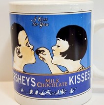 Vintage Hershey&#39;s Coffee Mug Kisses A Kiss For You Milk Chocolate 8oz - £14.06 GBP