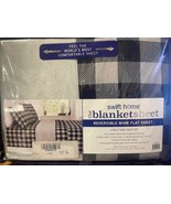 The Blanket Sheet Reversible Mink Flat Sheet 3 Piece Twin Set Grey - $724.64 MXN