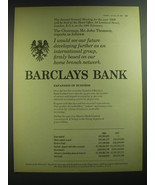 1969 Barclays Bank Ad - I would see our future developing further - £14.55 GBP