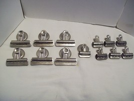Lot of 13 Vintage Office Clip Boston Hunt No. 2 magnetic + No. 1 without magnet - £19.46 GBP