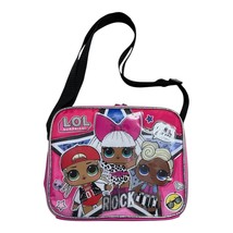 LOL Surprise Girls Pink Insulated Lunch Bag Tote with Shoulder Strap 10x8x3 - $16.40 CAD