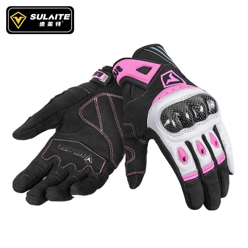 Summer Motorcycle Gloves  Women gloves Leather Waterproof Cycling Glove Motorbik - £272.18 GBP