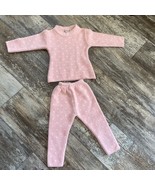 Super Knit Girls Super Soft Pink Sweater and Pant set Size 18 Months - $41.15 CAD