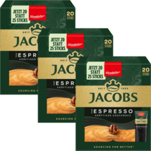 Jacobs instant coffee single sticks sachets -3 x 20 servings FREE SHIPPING - $47.51
