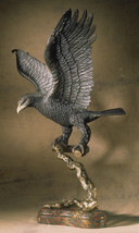 Soher Figure Bronze Eagle Base Marble Gold French New - $14,500.00