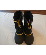 Denali Black &amp; Yellow Waterproof Snow Boots – Youth (M) Size 5 Winter In... - $24.20 CAD
