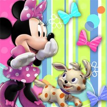 Minnie Bows Dessert Cake Napkins 16 Per Package Birthday Party Supplies New - $73.79 MXN